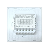 لید نیمه هوشمند 4 پل سفید با طراحی شیشهای، مناسب برای کنترل همزمان چهار چراغ در خانههای هوشمند و فضاهای مدرن. عملکرد دقیق و تایمر قابل تنظیم برای راحتی بیشتر.